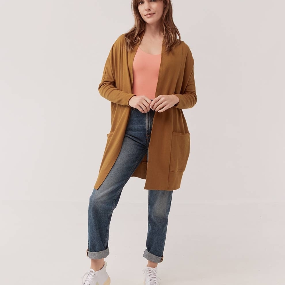 Pact Brooklyn Earplane Cardigan 100% Organic Cotton, Size XL -‎ XXL